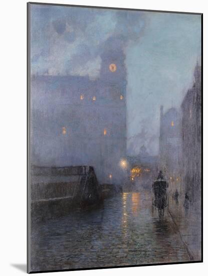 Grand Central and the Biltmore in Hazy Twilight-Lowell Birge Harrison-Mounted Giclee Print