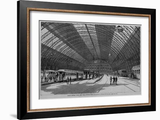 Grand Central Depot, New York, Interior View.-null-Framed Giclee Print