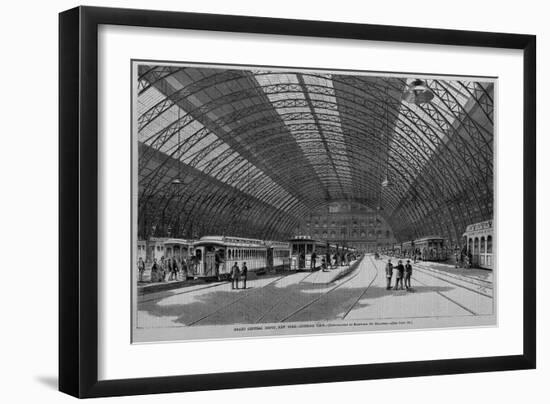 Grand Central Depot, New York, Interior View.-null-Framed Giclee Print