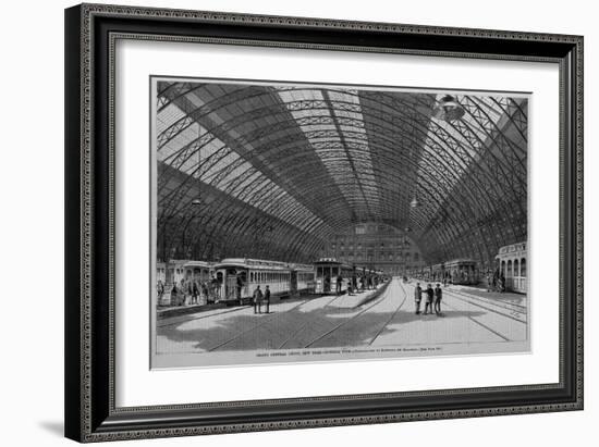 Grand Central Depot, New York, Interior View.-null-Framed Giclee Print