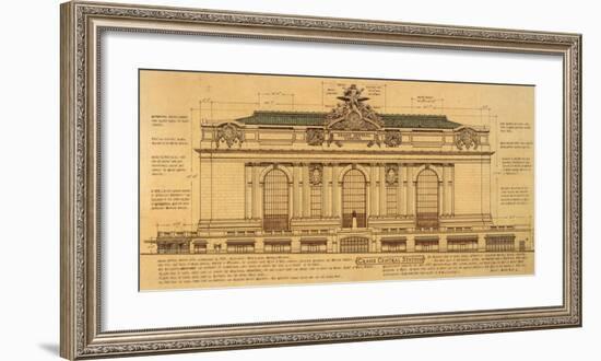 Grand Central Façade-Roger Vilar-Framed Art Print