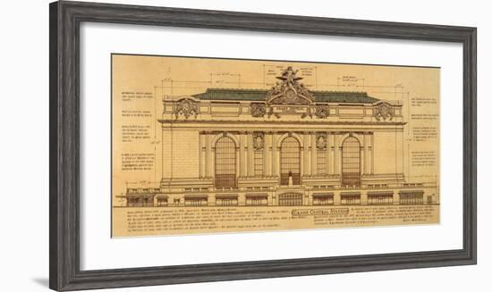 Grand Central Façade-Roger Vilar-Framed Art Print