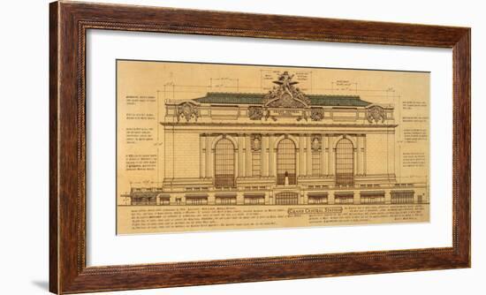 Grand Central Façade-Roger Vilar-Framed Art Print