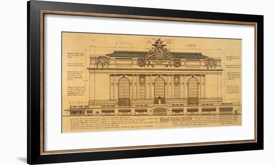 Grand Central Façade-Roger Vilar-Framed Art Print