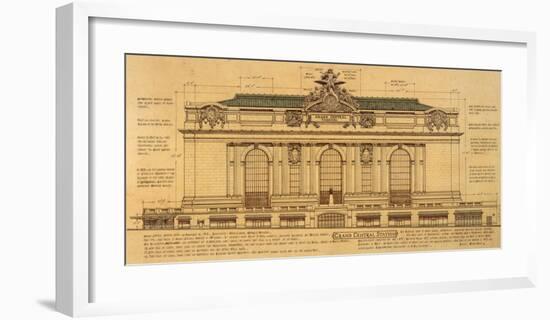 Grand Central Façade-Roger Vilar-Framed Art Print