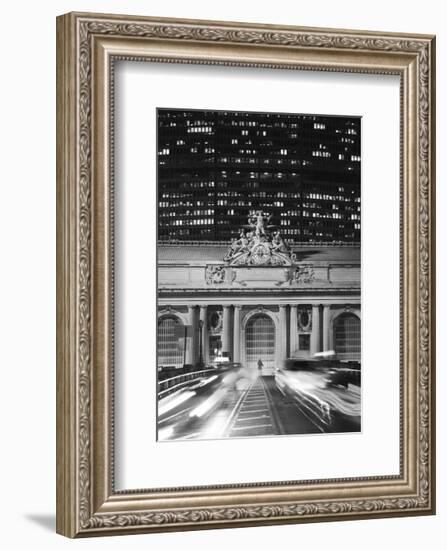 Grand Central Station at Night-Chris Bliss-Framed Art Print