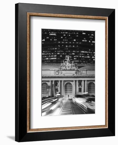 Grand Central Station at Night-Chris Bliss-Framed Art Print