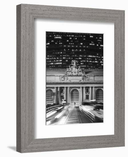 Grand Central Station at Night-Chris Bliss-Framed Art Print