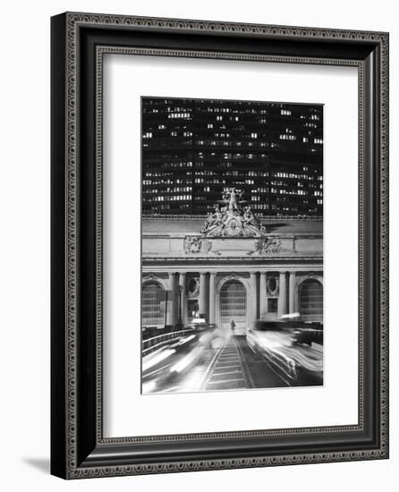 Grand Central Station at Night-Chris Bliss-Framed Art Print