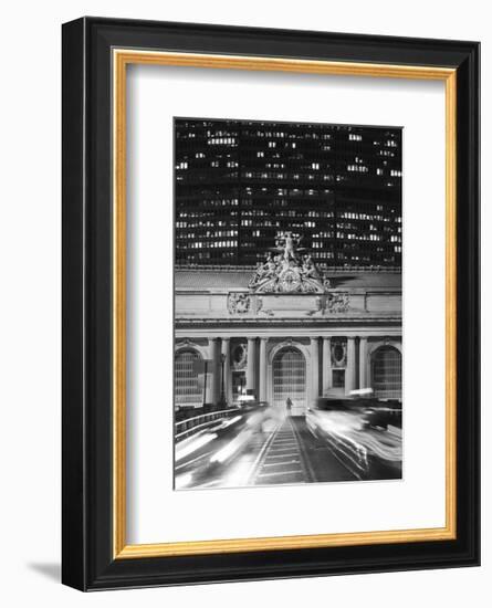 Grand Central Station at Night-Chris Bliss-Framed Art Print