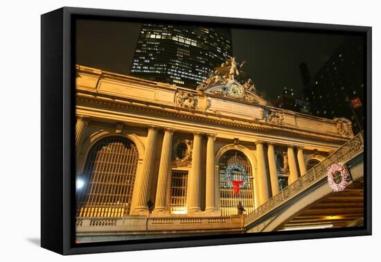 Grand Central Station Christmas-Robert Goldwitz-Framed Premier Image Canvas