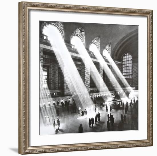 Grand Central Station , New York , 1934-Hal Morey-Framed Art Print