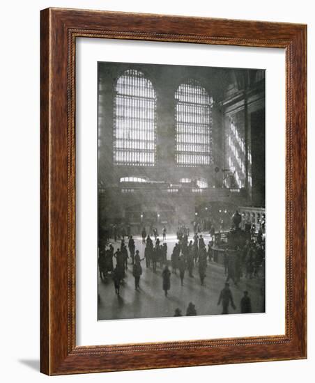 Grand Central Station, New York City, 1925-null-Framed Photographic Print