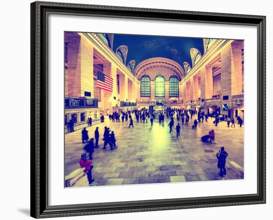 Grand Central Terminal at 42nd Street and Park Avenue in Midtown Manhattan in New York-Philippe Hugonnard-Framed Photographic Print