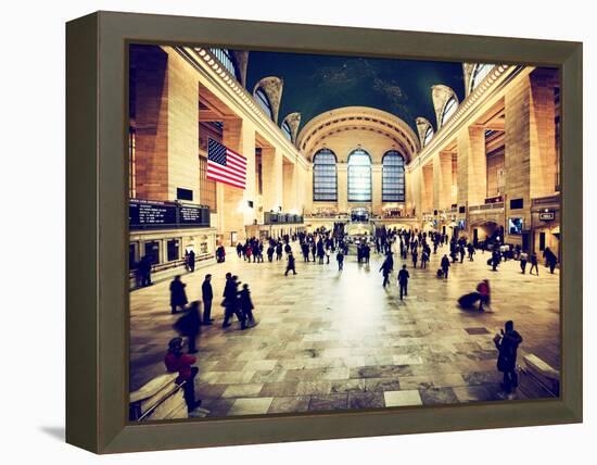 Grand Central Terminal at 42nd Street and Park Avenue in Midtown Manhattan in New York-Philippe Hugonnard-Framed Premier Image Canvas