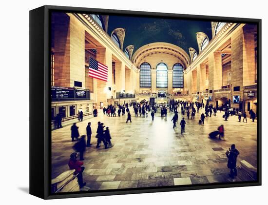 Grand Central Terminal at 42nd Street and Park Avenue in Midtown Manhattan in New York-Philippe Hugonnard-Framed Premier Image Canvas