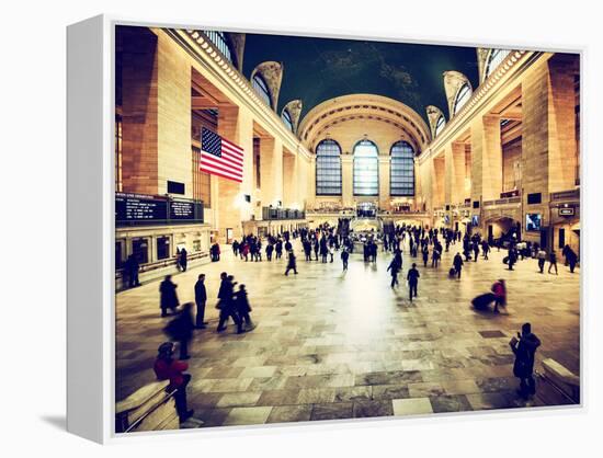 Grand Central Terminal at 42nd Street and Park Avenue in Midtown Manhattan in New York-Philippe Hugonnard-Framed Premier Image Canvas