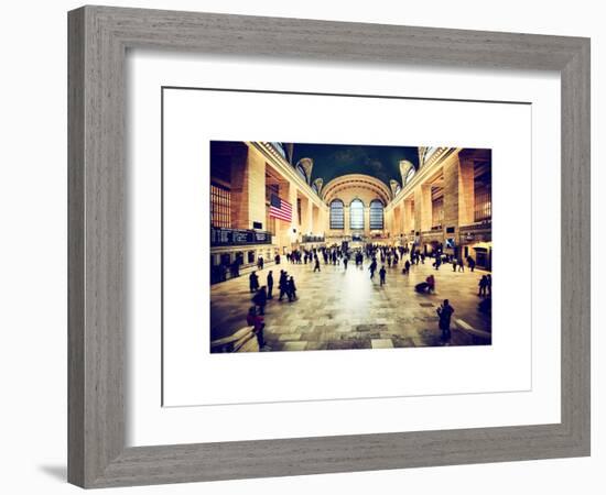 Grand Central Terminal at 42nd Street and Park Avenue in Midtown Manhattan in New York-Philippe Hugonnard-Framed Art Print