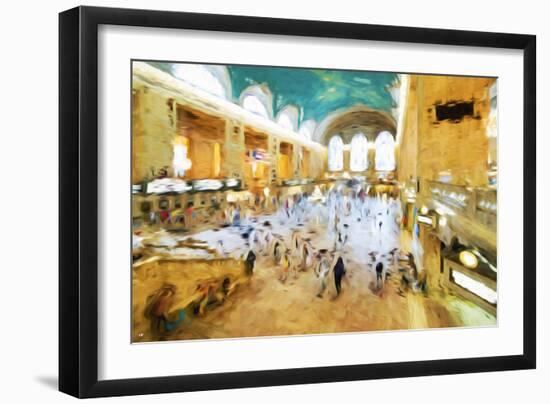 Grand Central Terminal II - In the Style of Oil Painting-Philippe Hugonnard-Framed Giclee Print