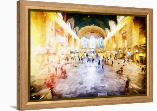 Grand central Terminal - In the Style of Oil Painting-Philippe Hugonnard-Framed Premier Image Canvas