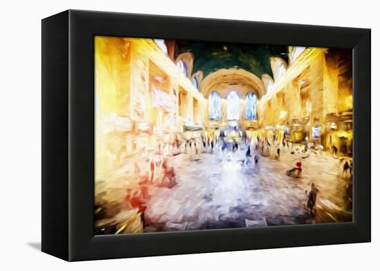 Grand central Terminal - In the Style of Oil Painting-Philippe Hugonnard-Framed Premier Image Canvas