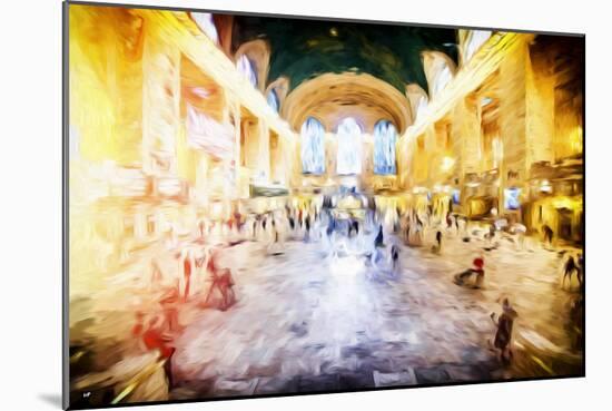 Grand central Terminal - In the Style of Oil Painting-Philippe Hugonnard-Mounted Giclee Print