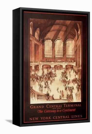 Grand Central Terminal, New York, 1927-Earl Horter-Framed Premier Image Canvas