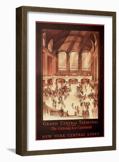 Grand Central Terminal, New York, 1927-Earl Horter-Framed Giclee Print