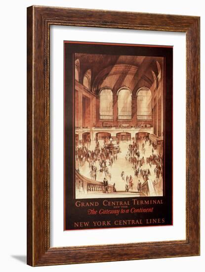 Grand Central Terminal, New York, 1927-Earl Horter-Framed Giclee Print