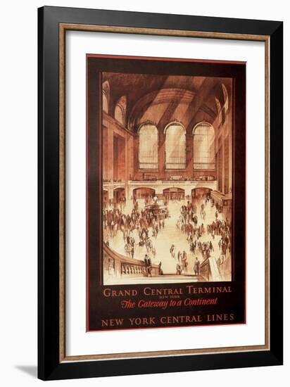 Grand Central Terminal, New York, 1927-Earl Horter-Framed Giclee Print