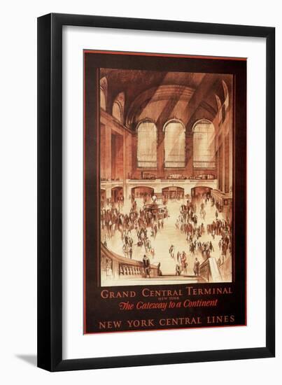 Grand Central Terminal, New York, 1927-Earl Horter-Framed Giclee Print