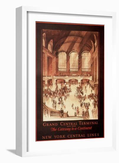 Grand Central Terminal, New York, 1927-Earl Horter-Framed Giclee Print