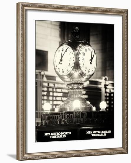 Grand Central Terminal's Four-Sided Seth Thomas Clock - Manhattan - New York-Philippe Hugonnard-Framed Photographic Print