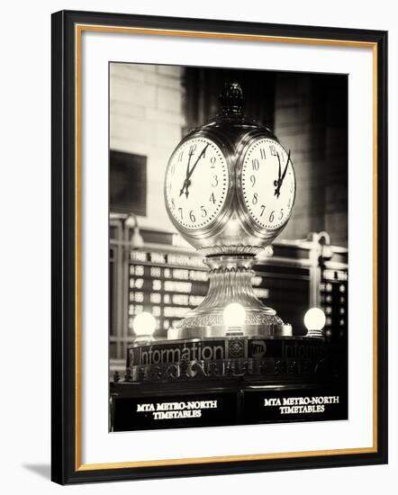 Grand Central Terminal's Four-Sided Seth Thomas Clock - Manhattan - New York-Philippe Hugonnard-Framed Photographic Print