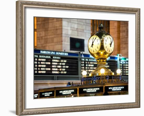 Grand Central Terminal's Four-Sided Seth Thomas Clock - Manhattan - New York-Philippe Hugonnard-Framed Photographic Print