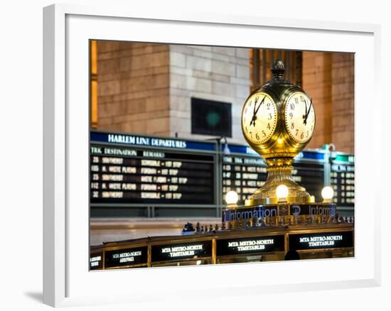 Grand Central Terminal's Four-Sided Seth Thomas Clock - Manhattan - New York-Philippe Hugonnard-Framed Photographic Print