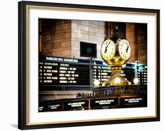 Grand Central Terminal's Four-Sided Seth Thomas Clock - Manhattan - New York-Philippe Hugonnard-Framed Photographic Print