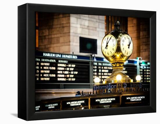 Grand Central Terminal's Four-Sided Seth Thomas Clock - Manhattan - New York-Philippe Hugonnard-Framed Premier Image Canvas