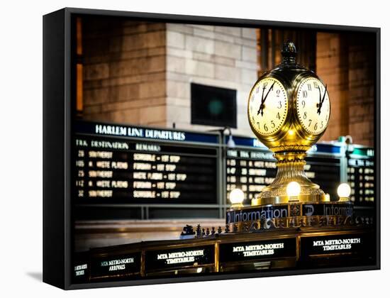 Grand Central Terminal's Four-Sided Seth Thomas Clock - Manhattan - New York-Philippe Hugonnard-Framed Premier Image Canvas