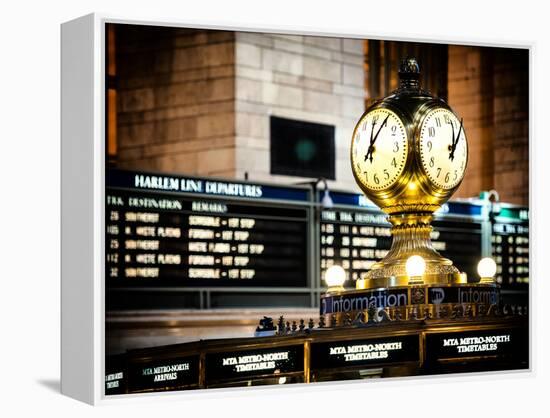 Grand Central Terminal's Four-Sided Seth Thomas Clock - Manhattan - New York-Philippe Hugonnard-Framed Premier Image Canvas