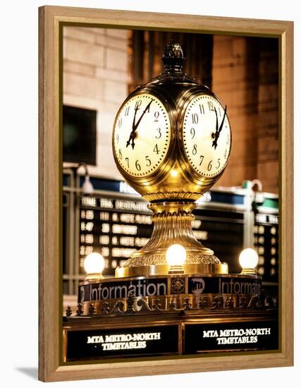 Grand Central Terminal's Four-Sided Seth Thomas Clock - Manhattan - New York-Philippe Hugonnard-Framed Premier Image Canvas