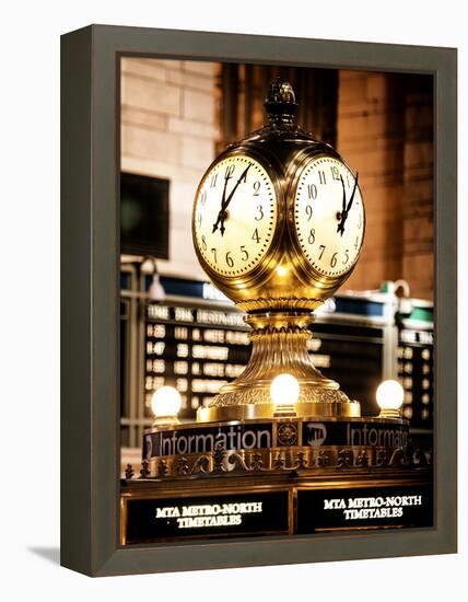 Grand Central Terminal's Four-Sided Seth Thomas Clock - Manhattan - New York-Philippe Hugonnard-Framed Premier Image Canvas