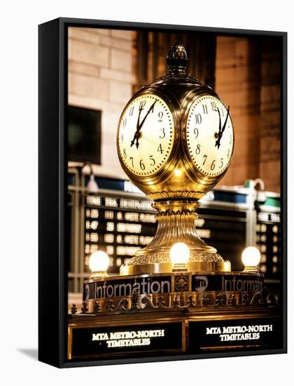 Grand Central Terminal's Four-Sided Seth Thomas Clock - Manhattan - New York-Philippe Hugonnard-Framed Premier Image Canvas