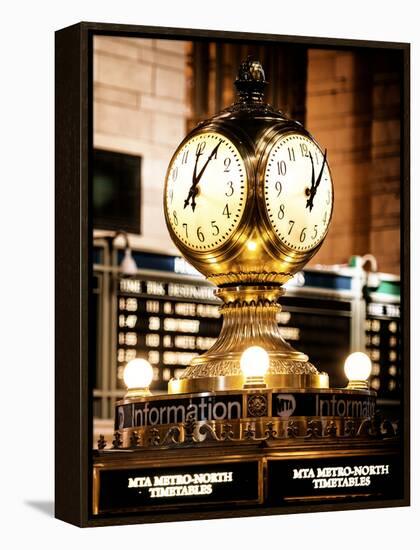 Grand Central Terminal's Four-Sided Seth Thomas Clock - Manhattan - New York-Philippe Hugonnard-Framed Premier Image Canvas