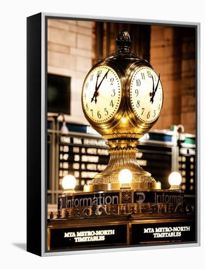 Grand Central Terminal's Four-Sided Seth Thomas Clock - Manhattan - New York-Philippe Hugonnard-Framed Premier Image Canvas