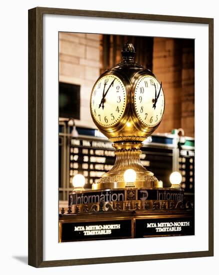 Grand Central Terminal's Four-Sided Seth Thomas Clock - Manhattan - New York-Philippe Hugonnard-Framed Photographic Print