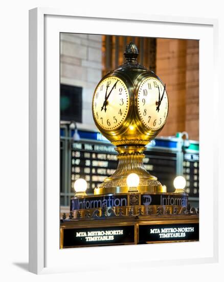 Grand Central Terminal's Four-Sided Seth Thomas Clock - Manhattan - New York-Philippe Hugonnard-Framed Photographic Print