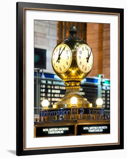 Grand Central Terminal's Four-Sided Seth Thomas Clock - Manhattan - New York-Philippe Hugonnard-Framed Photographic Print