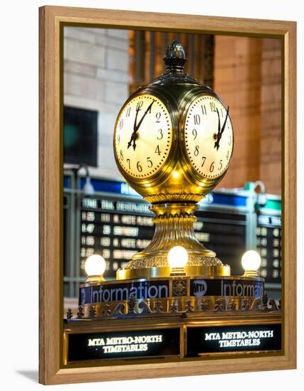 Grand Central Terminal's Four-Sided Seth Thomas Clock - Manhattan - New York-Philippe Hugonnard-Framed Premier Image Canvas