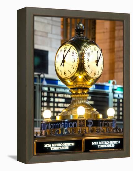 Grand Central Terminal's Four-Sided Seth Thomas Clock - Manhattan - New York-Philippe Hugonnard-Framed Premier Image Canvas